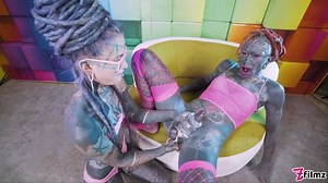 Anuskatzz Uses A Jackhammer Toy On Lily Lu's Ass Momsucks Sons Dick