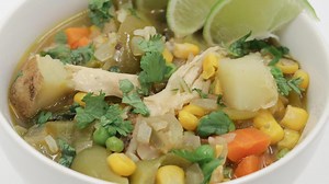 Peruvian Chicken and Rice Soup