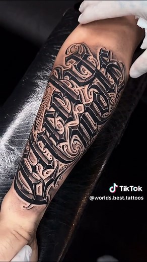 Checkmate Script Old English gothic font lettering tattoo tattoo artist Primeink #tattooartist #letteringtattoo #tattooideas #scripttattoo #tattoosformen #tatuaje #tatuador #foryou #tiktok #besttattoos