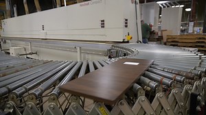 The edgebander has our parts rollin! #contractmanufacturing #edgebanding #laminate #components | Northway Industries