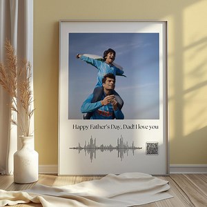 Custom Soundwave Art QR Code Custom Voice Recording Gift Personalized Soundwave Grandpa Gift for Him Unique Gift for Dad Fathers Day Gift - Etsy Australia