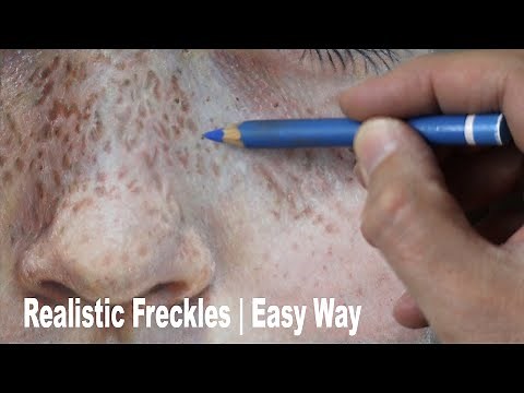 How to Draw / Paint Realistic Freckles | Easy Way ~ Pastel Portrait Tutorial using Pastel Pencils