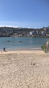 The view from a sunny Harbour beach, St Ives 😍 | Dreams of Cornwall