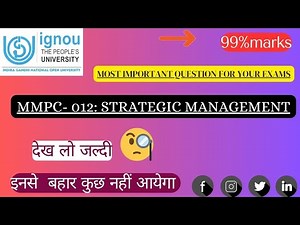 MMPC -012 MOST IMPORTANT QUESTION | IGNOU MBA |GYAN GATE