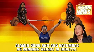 4.2K views · 297 reactions | #HidilynDiaz wins the Philippines first-ever Olympic gold medal! Anong bagay kaya ang katumbas na bigat ng kanyang winning weight lift? Alamin 'yan dito lang sa #StarMagicInsideNews! | STAR MAGIC | Facebook