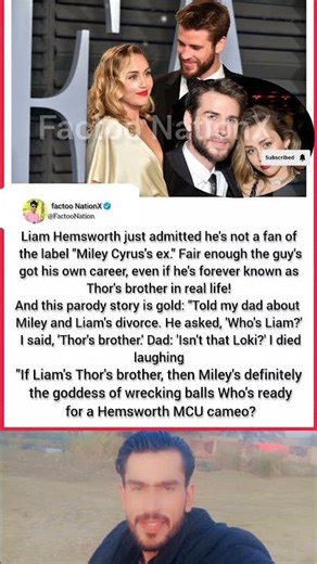 Liam Hemsworth Is Tired of Being Called “Miley Cyrus’s Ex” — And Honestly? Fair