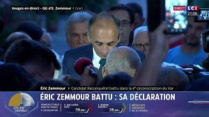 6K views · 164 reactions | #Législatives : Éric #Zemmour s'exprime après les résultats. Regardez ⬇️ ️ "Les résultats ne sont pas à la hauteur de nos attentes mais nous venons de poser un drapeau dans chaque circonscription de #France."  En direct sur #LCI | LCI | Facebook