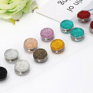 [Hot Item] Muslim Multi-Function Rhinestone Magnetic Scarf Brooches Round Hijab Pins
