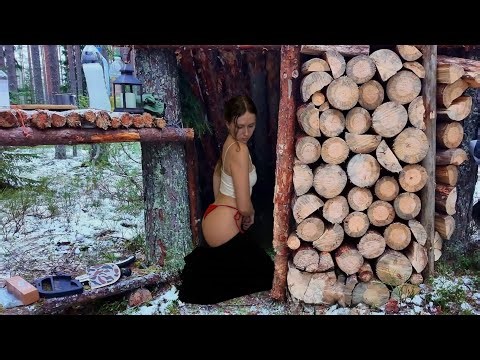 3 Months of Building | She Lives Alone in an Amazing Wilderness Shelter
