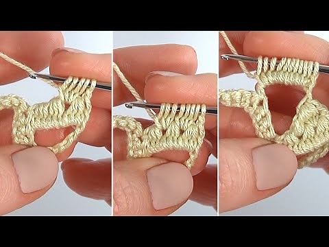 Learn NEW STITCH: Crochet Quick and FUNNY/UNIQUE STITCH/How to DO STITCH PATTERN