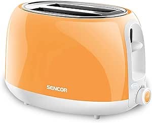 Sencor 2-slot High Lift Toaster with Safe Cool Touch Technology, Medium, Peach Orange