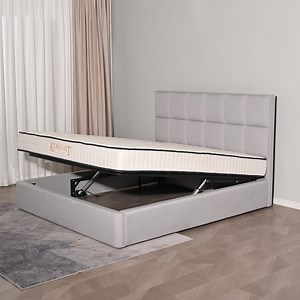[Hot Item] Storage Bed Leather Modern Queen Bed Frame with Storage