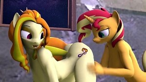 Sunset Shimmer X Adagio Dazzle - Analingus