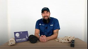 Five Oceans Marine Nylon Double Braid Dock Line 3/8 inches x 15Ft, Black with 12 inches Eye, 1-Pack, FO-4272