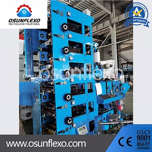 [Hot Item] Automatic 3 Die-Cutting Label Flexo Printing Machine Flexo Print Machinery Label Printing Press Label Printer