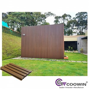 [Hot Item] Fireproof Exterior WPC PVC Wood Palling Artificial Wood Panel Wall Decoration Material