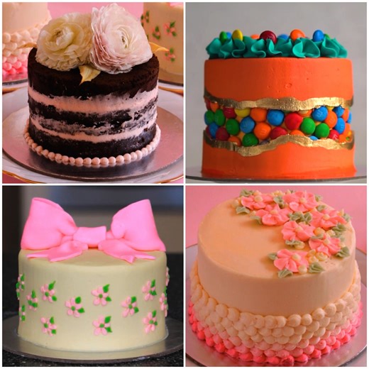 12K views · 198 reactions | 4 easy mini buttercream cakes! | MetDaan Cakes | Facebook