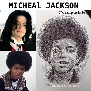 1.1K views · 37 reactions | #Dopeart by @dinotomic ・・・ Invisible ink art #michaeljackson | CampusLATELY | Facebook