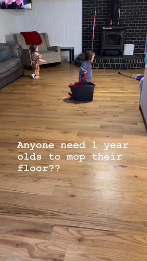 2.5K views · 51 reactions | They arent very good at the mopping, but they are cute  #twins #twinbabies #twintoddler #sisters #hardwoodfloors | Luana Johnson | Facebook