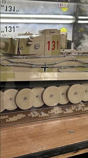 8000 bricks and 6kg weight! Panzerkampfwagen VI Tiger 131 in 1:12 scale - #cobi #shorts