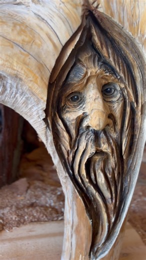 Beachwood spirit with his friend hoots | Ryan Cook Carvin