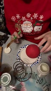 Take a styrofoam ball and paint it as a snowman and a dollar tree sock for a hat and place it on a rusty bed spring. Turns out so cute !! | Hummingbird paintery