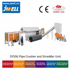 [Hot Item] Waste Water Gas Supply PVC PE HDPE Plastic Pipe Shredding Crushing Machinery Grinding Washing Recycling Machine