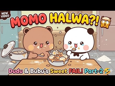 The crying chef 😭l momo banate waqt kya hua ? Bubududu l Bearorpanda l Peachgoma l Funny video