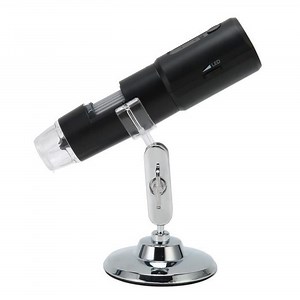 Qiilu Caméra de microscope WiFi USB Microscope Numérique Fil, Caméra de Microscope USB WiFi Portable, video videoprojecteur
