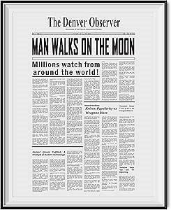 We Landed On The Moon Man Walks On The Moon Article Poster 18 x 24