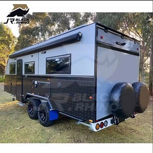 [Hot Item] Hot Sale Camper Van Caravan Teardrop Camper Travel Trailers Toy Hualer