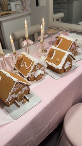 pov: you decided to host a girly gingerbread making night 🤭🧸🎀 Only 6 days till Christmas!! pinkmas • girly holiday party • gingerbread houses • girls night • pj party • @victoriassecret @vspink #vsholiday #vspartner | Tia McIntosh fashion blog