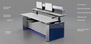 [Hot Item] Kesino Commercial Console Furniture Command Console Traffic Control Room Console