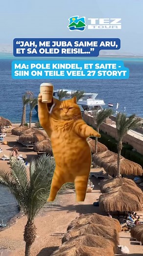 Kes tunneb ennast ära? 😏 Ära kõhkle – broneeri reis! Kõik su Instagrami fännid juba ootavad uusi storysid 📸✨ www.teztour.ee | TEZ TOUR Estonia