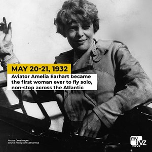 #TodayInHistory Part 2: Amelia Earhart became the first female pilot to fly solo, non-stop across the Atlantic in 1932. #fly #flying #flight | myTVZ - WTVZ | Facebook