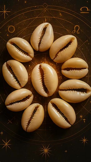 Cowrie Shells: Wealth Magnet Magic! 🐚 Vedic Secrets for Prosperity Cowrie shells (Kauri), born from Samudra Manthan, carry Varuna’s ocean energy—symbolizing abundance, protection, and Lakshmi’s grace. Place them in your home to attract money flow! ☀️ How to Use Cowrie Shells ✅ Wealth Corner: Place 11 cowries (mouth up) in your southeast Vastu zone. Power: Draws financial luck, boosts Taurus & Libra riches. Tip: Add a red cloth under for Mars’ strength. ✅ Safe or Wallet: Keep 3 cowries in your s