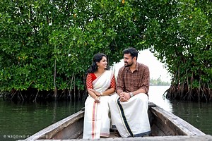 Mithun ❤️ Gayathri Pre wedding A place to nature your inner soul... A hidden pearl in the backwaters... #MunroeIsland #prewedding #godsowncountry #kerala | Wedding Elements Photography