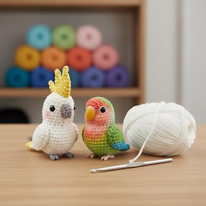 Amigurumi Parrot & Lovebird Crochet Pattern (PDF Pattern) - Etsy Canada