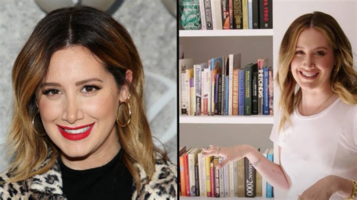 Ashley Tisdale shared a glimpse at her huge bookcase and the internet is losing it