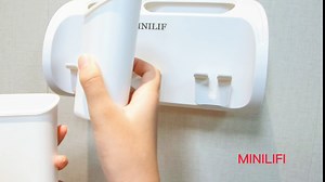 Wall Mounted Toothbrush Holder for Bathroom, Electric Toothbrush Holder, Comb and Razor Holder with 3 Cup