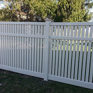 Fentech High Vinyl Garden Quality Semi Privacy Fence