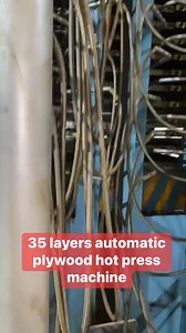 35 layers automatic plywood hot press machine with automatic loading and unloading syatem #plywoodmachine | Veneer peeling machine,plywood machine