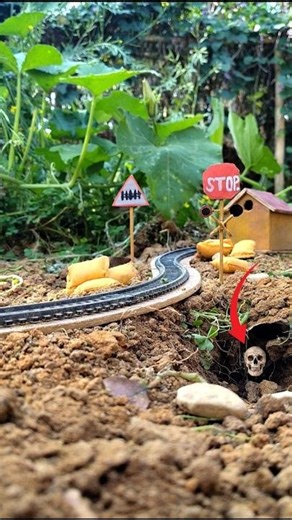 Danger Hole Under Railway Track 😱 Train Accident Almost Happened | Miniature Diorama Story