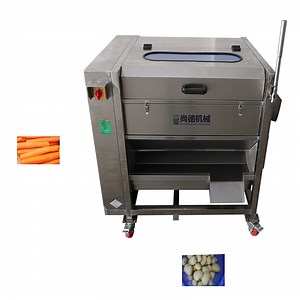 [Hot Item] Brush Carrot Potato Washing Peeling Machine Ginger Radish Cassava Potato Peeler Machine