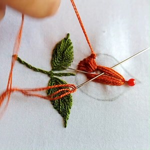 4.8K views · 95 reactions | A easy stunning 3d flower tutorial hand embroidery #3d #stitch #needlework #embroidery | Hand Embroidery Teaching | Facebook