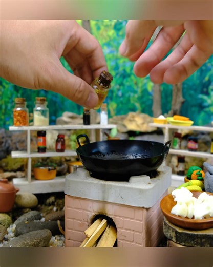 Cooking in a miniature kitchen | Miniature Yummy