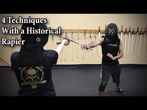 4 Techniques with a Historical Rapier