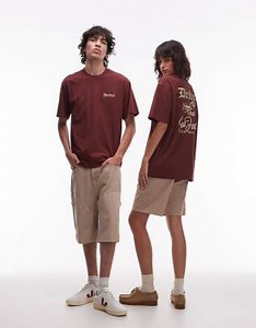 Dickies - T-shirt avec imprimé graphique Dinner au dos - Bordeaux | ASOS