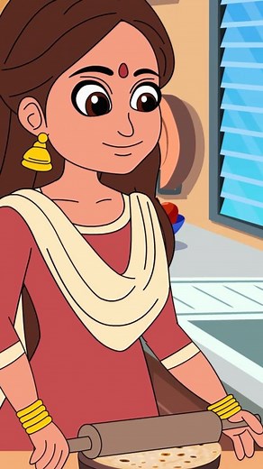 Mummy Ki Roti gol gol . . . . . . . .#cartoon #rhymes #aryankrhymes #hindipoem #2danimation #hindicartoon #hindicartoon #kidssongs #animation #kidssongs #2d | Aryan K Rhymes