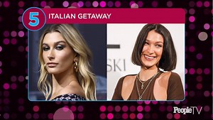 Bella Hadid and Hailey Baldwin Wear Printed String Bikinis on Board a Yacht in Italy